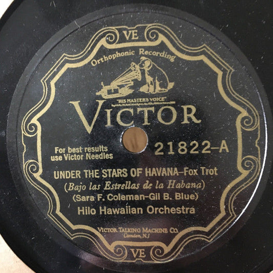Hilo Hawaiian Orchestra - Under The Stars Of Havana / Blue Waters | Very Good (VG) Generic--Music History