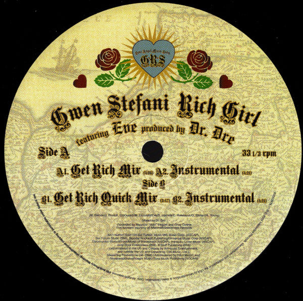 Gwen Stefani - Rich Girl (VINYL 12" INTERSCOPE B0003978-11 2004) | USED Mint (M) Near Mint (NM)-Music History