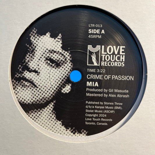 Crime Of Passion *7" | Mint (M) Generic-Music History