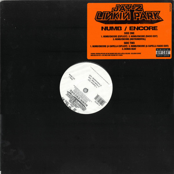 Jay-Z / Linkin Park - Numb / Encore (VINYL 12" ROC-A-FELLA 0-42773 2004) | USED Near Mint- (NM-) Excellent (EX)-Music History