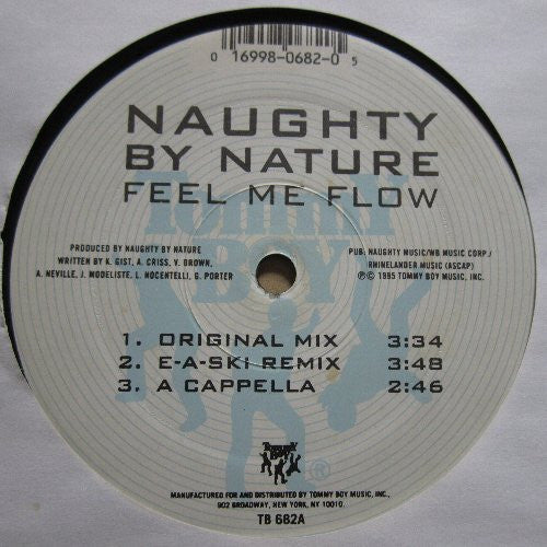 Naughty By Nature - Feel Me Flow (VINYL 12" TOMMY BOY TB 682 1995) | Near Mint- (NM-) Excellent (EX)-Music History