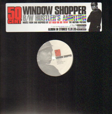 50 Cent - Window Shopper / Hustler's Ambition (VINYL 12" INTERSCOPE B0005848-11 2005) | USED Near Mint (NM or M-) Excellent (EX)-Music History
