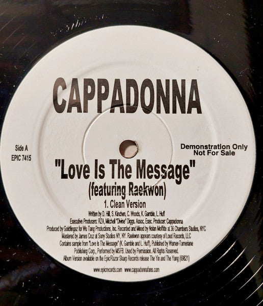 Love Is The Message / We Know (12" VINYL) | Near Mint (NM) Generic-Music History