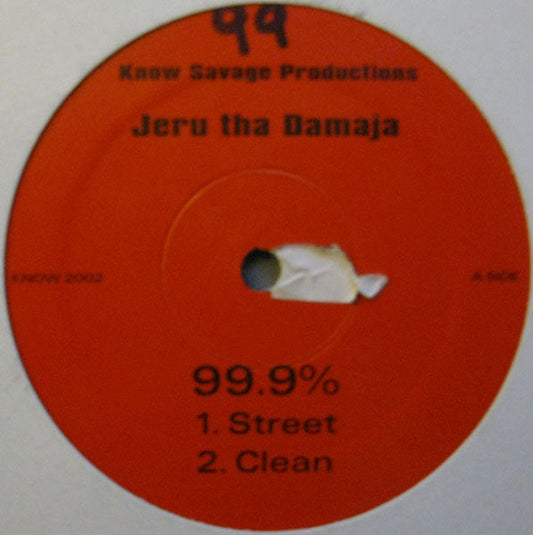 Jeru The Damaja - 99.9% (12" VINYL) | Near Mint (NM) Generic-Music History