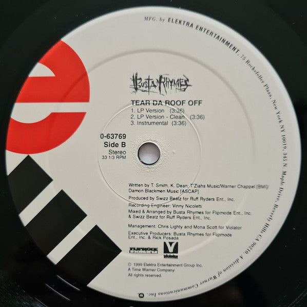 Busta Rhymes - What's It Gonna Be?! / Tear Da Roof Off ( 12" VINYL) | Near Mint (NM) Excellent+ (EX+)-Music History
