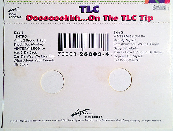 TLC - Ooooooohhh...On The TLC Tip *CASSETTE* | Near Mint (NM) Near Mint (NM)-Music History