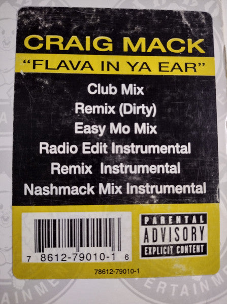 Craig Mack - Flava In Ya Ear (VINYL 12" BAD BOY ENTERTAINMENT 78612-79010-1 2003) | USED Very Good Plus (VG+) Near Mint (NM)-Music History
