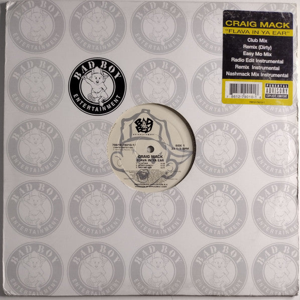 Craig Mack - Flava In Ya Ear (VINYL 12" BAD BOY ENTERTAINMENT 78612-79010-1 2003) | USED Very Good Plus (VG+) Near Mint (NM)-Music History