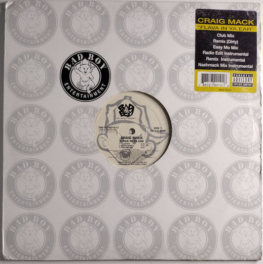 Craig Mack - Flava In Ya Ear (VINYL 12" BAD BOY ENTERTAINMENT 78612-79010-1 2003) | USED Very Good Plus (VG+) Near Mint (NM)-Music History