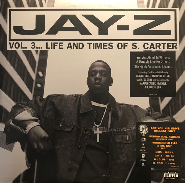 Jay-Z - Vol. 3... Life And Times Of S. Carter (VINYL LP *RECORD 1 ONLY* DEF JAM 2000 314 546 822-1 1999) | Very Good Plus (VG+) Generic-Music History