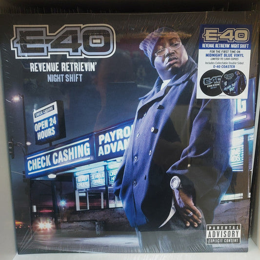 E-40 - Revenue Retrievin': Night Shift [Midnight Blue 2 LP] | Mint (M) Mint (M)-Music History