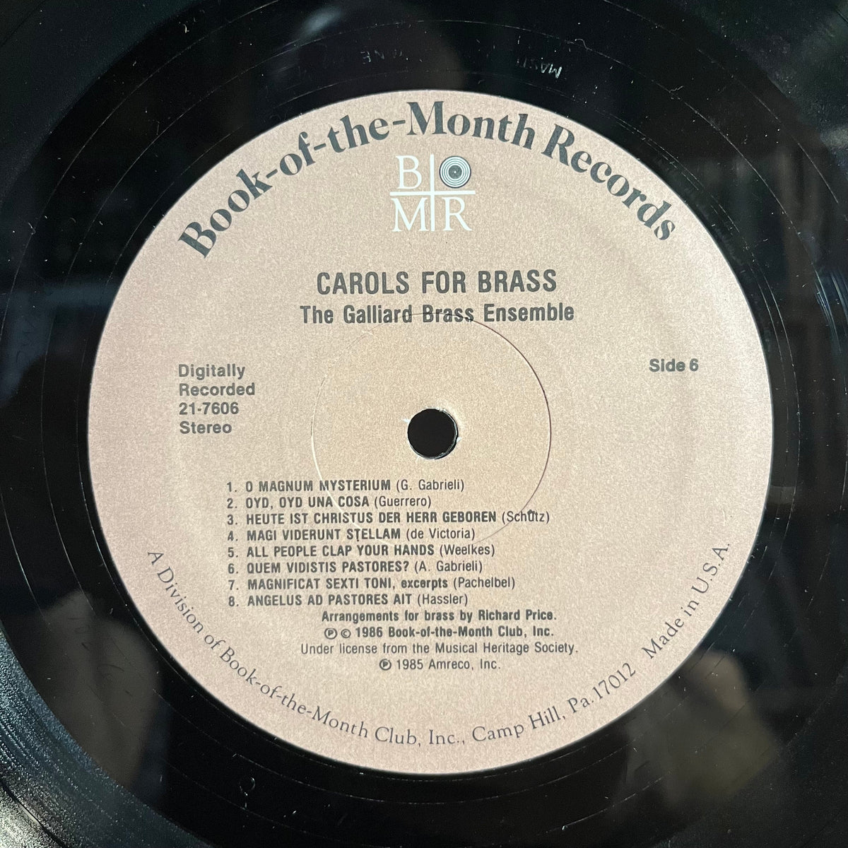 The Galliard Brass - Carols For Brass (3xLP BOX) | Near Mint (NM) Near Mint (NM)-Music History