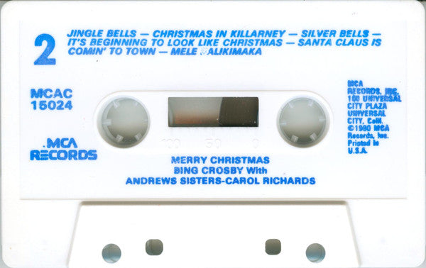Bing Crosby - Merry Christmas *CASSETTE* | Near Mint (NM) Near Mint (NM)-Music History