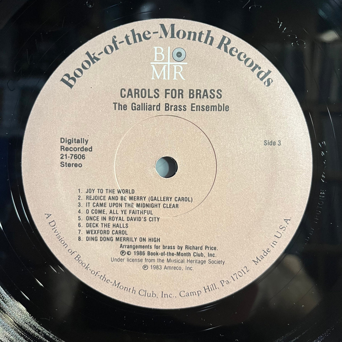 The Galliard Brass - Carols For Brass (3xLP BOX) | Near Mint (NM) Near Mint (NM)-Music History