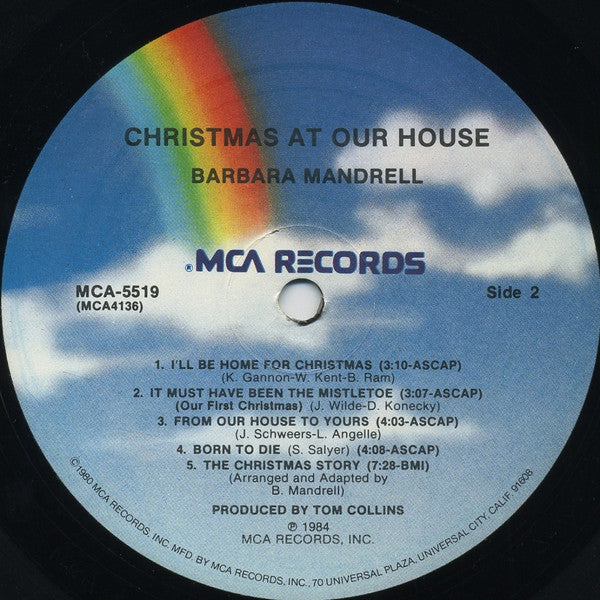 Barbara Mandrell - Christmas At Our House (VINYL) | Near Mint (NM or M-) Near Mint (NM)-Music History