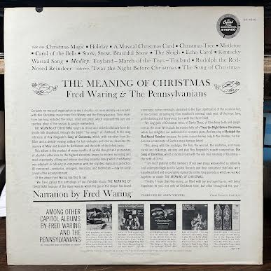 Fred Waring & The Pennsylvanians - The Meaning Of Christmas (VINYL) | Near Mint (NM or M-)-Music History