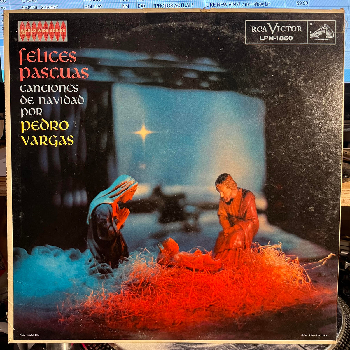 Pedro Vargas - Felices Pascuas - Canciones De Navidad por Pedro Vargas | Very Good (VG) Excellent (EX)-Music History