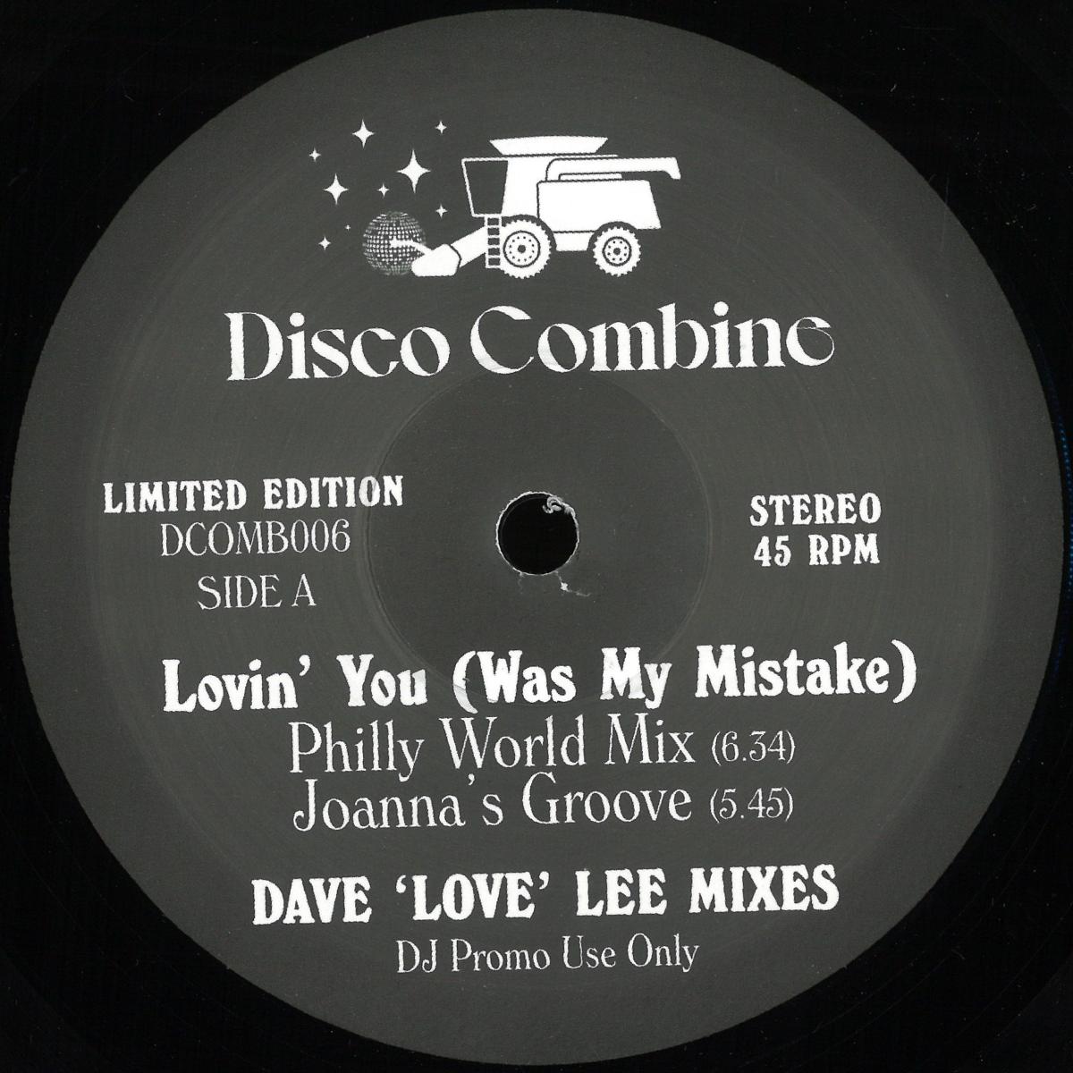 Disco Combine - Lovin' You / How I Love New York (Dave 'Love' Lee Mixes) (VINYL 12" Disco Combine DCOMB006) | NEW Mint (M) Mint (M)-Music History