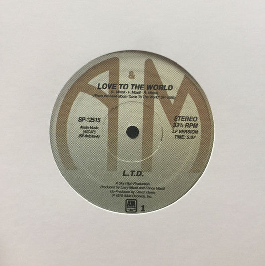 Love To The World | Mint (M) Generic-Music History