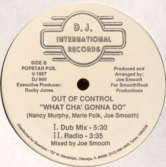 Out Of Control - What Cha' Gonna Do | Near Mint (NM) Near Mint (NM)-Music History