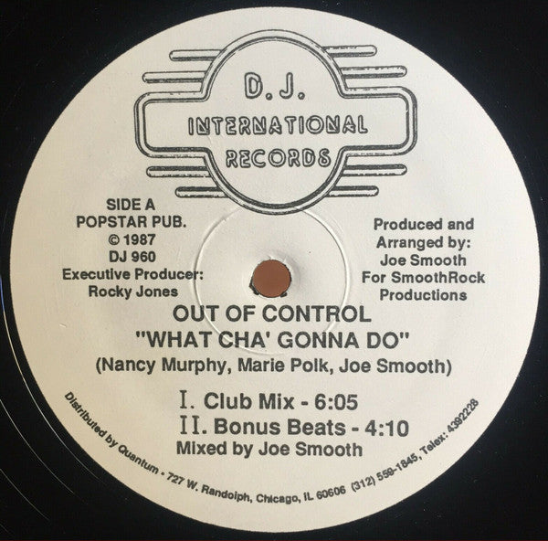 Out Of Control - What Cha' Gonna Do | Near Mint (NM) Near Mint (NM)-Music History