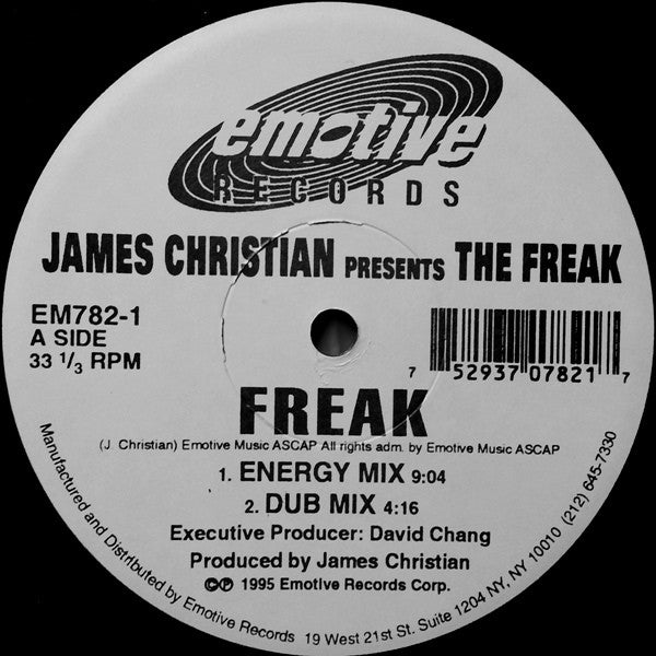 James Christian - Freak (VINYL) |-Music History