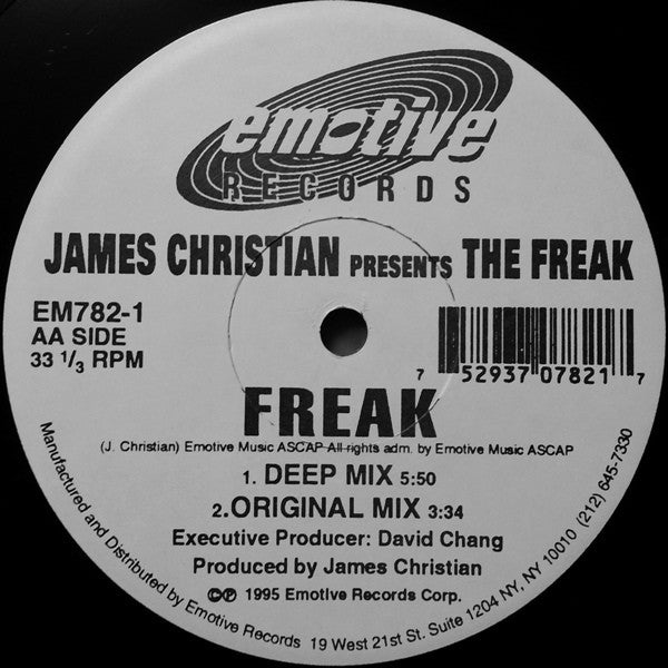 James Christian - Freak (VINYL) |-Music History