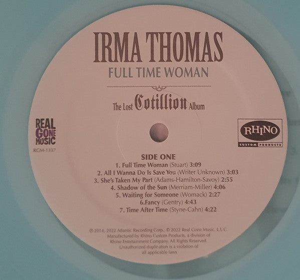 Irma Thomas - Full Time Woman (The Lost Cotillion Album) | Mint (M) Mint (M)-Music History