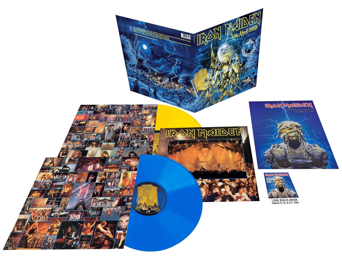Iron Maiden Live After Death: 40th Anniversary Edition (Limited Collector's Edition, Blue & Yellow Colored Vinyl) (2 Lp's) - Vinyl-Music History