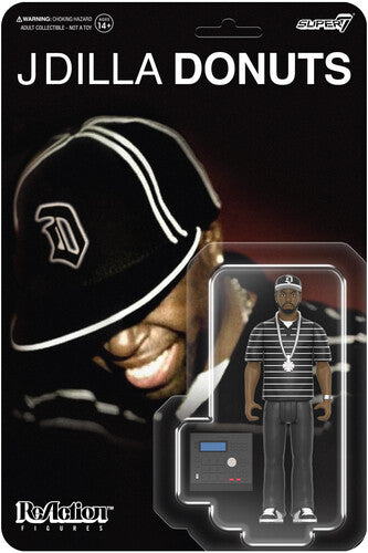 J Dilla - Super7 - J Dilla - ReAction Figures Wv1 - J Dilla (Donuts - Smile Album Cover) (Collectible, Action Figure) |-Music History
