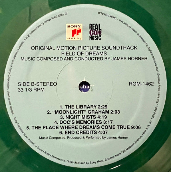 James Horner - Field Of Dreams (Original Motion Picture Soundtrack) | Mint (M) Mint (M)-Music History