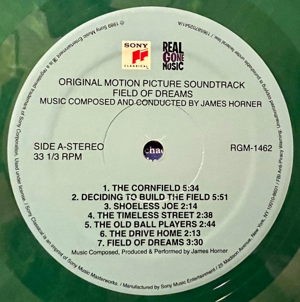 James Horner - Field Of Dreams (Original Motion Picture Soundtrack) | Mint (M) Mint (M)-Music History