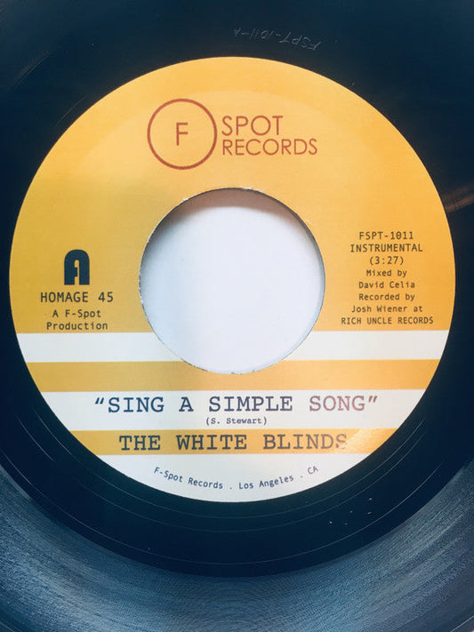 The White Blinds - Sing A Simple Song b/w Klapp Back | Mint (M) Generic-Music History