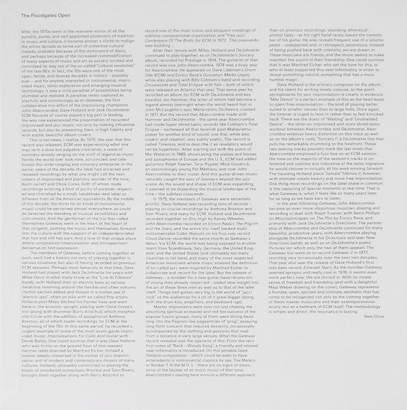 John Abercrombie, Dave Holland, Jack DeJohnette - Gateway (VINYL BOX) |-Music History