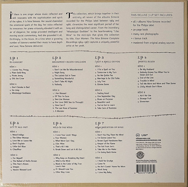 Nina Simone - Four Women: The Nina Simone Complete Recordings 1964-1967 (VINYL 4xLP Verve B0037958-01) |-Music History
