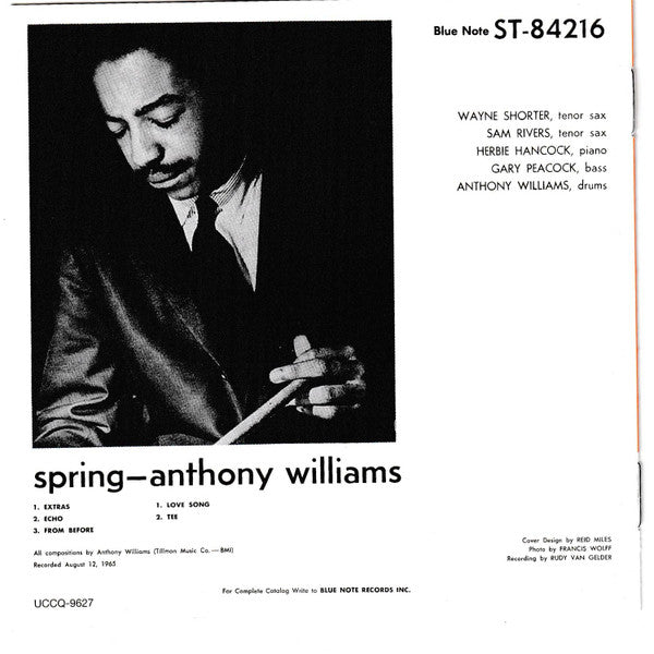 Anthony Williams - Spring | Mint (M) Mint (M)-Music History