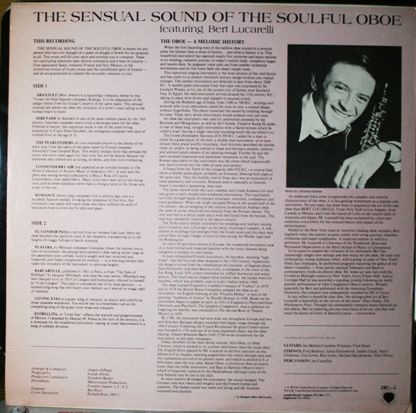 The Sensual Sound Of The Soulful Oboe (VINYL) | Mint (M) Near Mint (NM)-Music History
