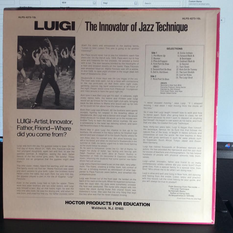 Eugene "Luigi" Louis - The Innovator Of Jazz Technique ( VINYL LP Hoctor Records ‎– HLPS-4273) | NEW Excellent (EX) Excellent+ (EX+)-Music History