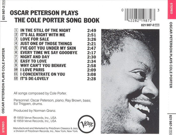 Oscar Peterson - Oscar Peterson Plays The Cole Porter Songbook (CD) | Near Mint- (NM-) Near Mint (NM)-Music History