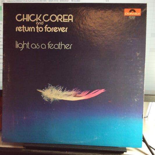 Chick Corea - Light As A Feather ( VINYL LP Polydor ‎– PD 5525, Polydor ‎– PD-5525) | USED Near Mint (NM) Excellent (EX)-Music History