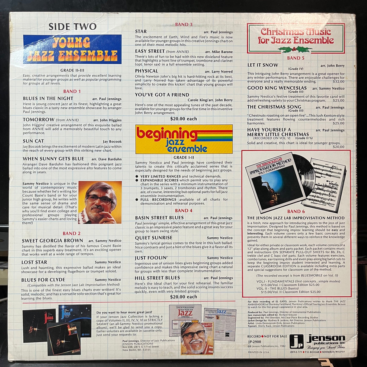 Various - New Music For Jazz Ensemble Vol. VII (VINYL LP JENSON PUBLICATIONS INC. JP-2900 1982) | USED Near Mint (NM or M-) Excellent+ (EX+)-Music History