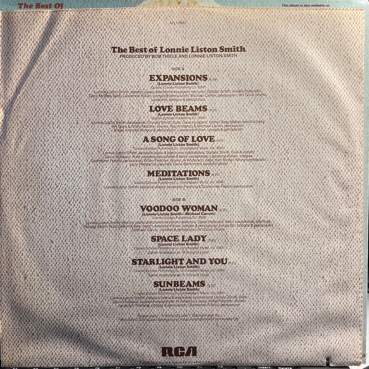 Lonnie Liston Smith - The Best Of Lonnie Liston Smith | Near Mint (NM) Near Mint (NM)-Music History