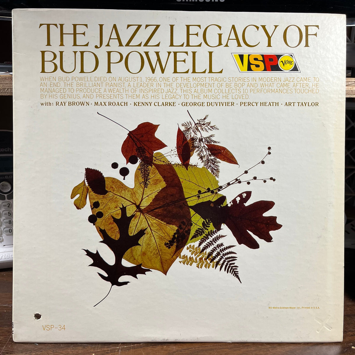 Bud Powell - The Jazz Legacy Of Bud Powell (VINYL) | Near Mint (NM) Near Mint (NM)-Music History