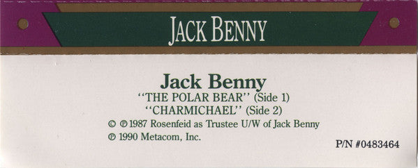 Jack Benny - Golden Age Radio Vol. 1 *CASSETTE* | Near Mint (NM) Near Mint (NM)-Music History