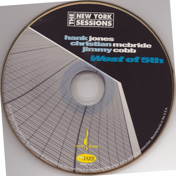 Hank Jones / Christian McBride / Jimmy Cobb - West Of 5th (SACD) | Near Mint (NM) Near Mint (NM)-Music History