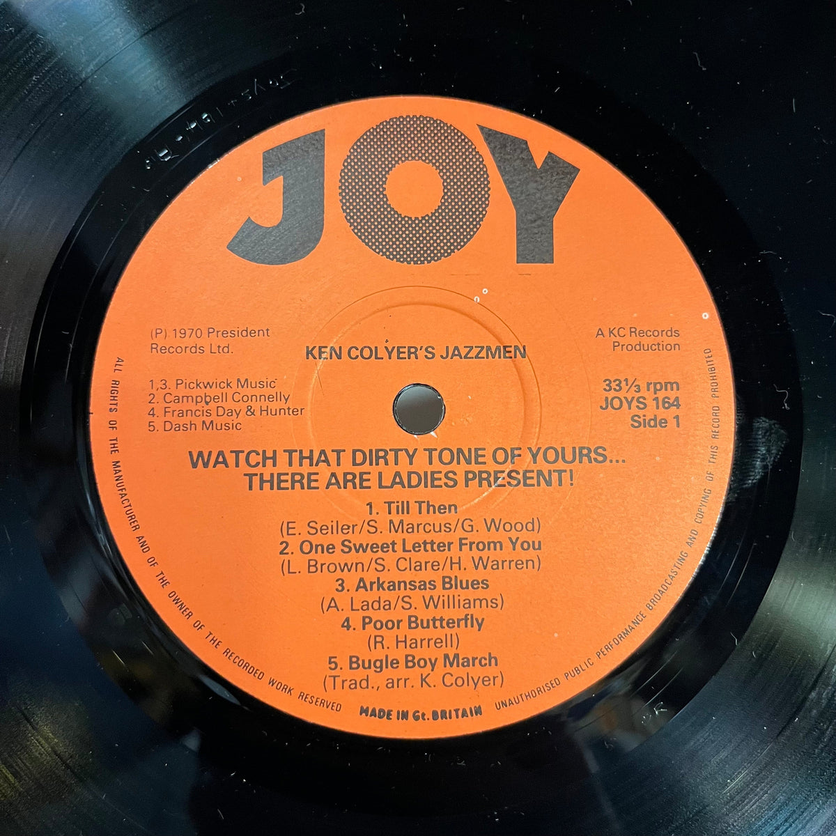 Ken Colyer's Jazzmen - Watch That Dirty Tone Of Yours...There Are Ladies Present! *UK* | Near Mint (NM) Near Mint (NM)-Music History