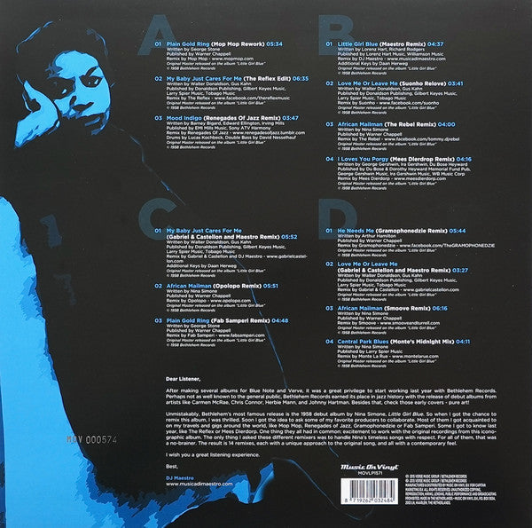 DJ Maestro - Little Girl Blue (Remixed) (2xVINYL) | Near Mint (NM) Near Mint (NM)-Music History