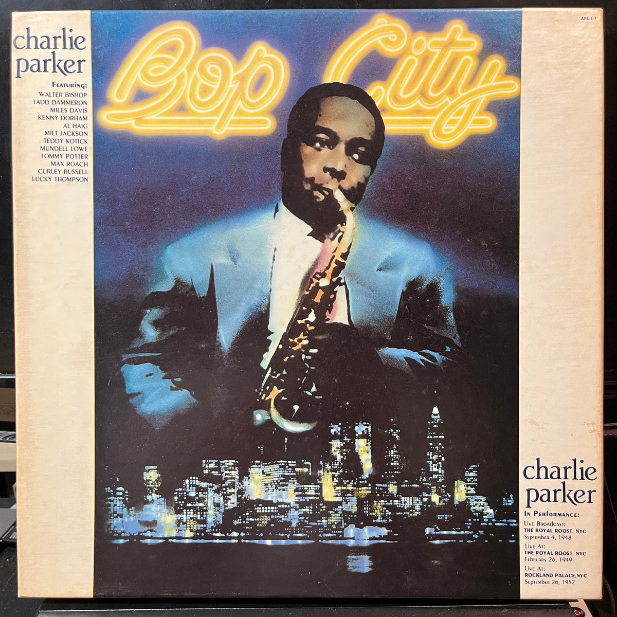 Charlie Parker - Bop City (VINYL BOX 3xLP AUDIO FIDELITY AFE-3-7) | USED Near Mint (NM or M-) Near Mint- (NM-)-Music History