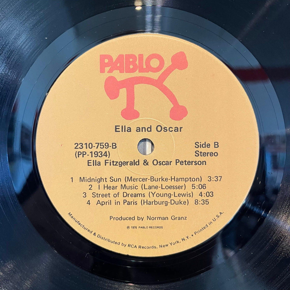 Ella Fitzgerald - Ella And Oscar *INDIANAPOLIS* | Near Mint (NM) Near Mint (NM)-Music History