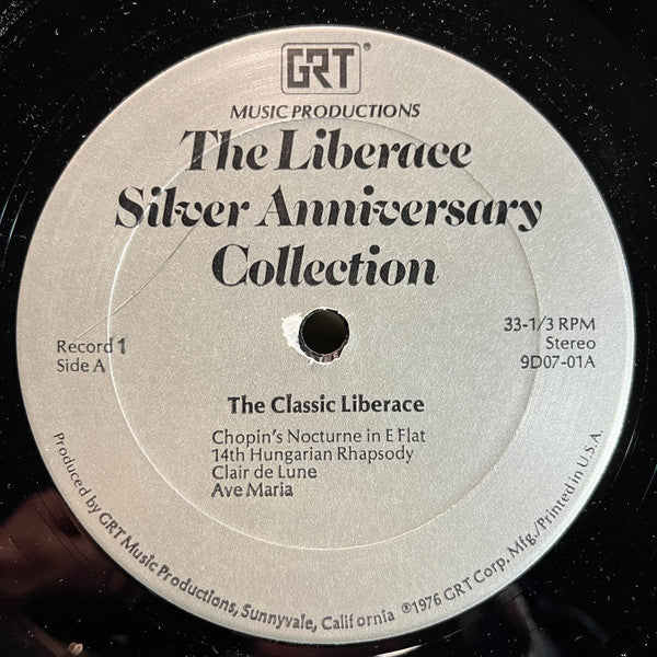 Liberace - The Liberace Silver Anniversary Collection (5x VINYL BOXSET GRT ‎– 9D07) | USED Near Mint (NM or M-) Excellent (EX)-Music History